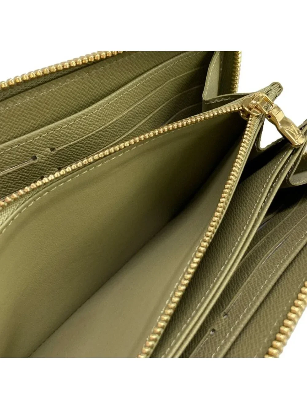 Louis Vuitton Wallet Monogram Denim Zippy Khaki